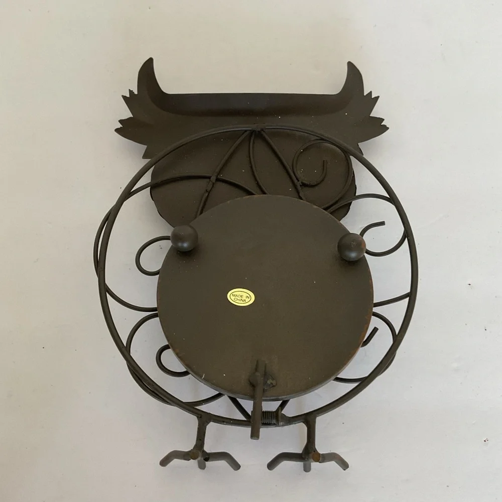 kohls Wrought Iron Metal Owl Candleholder.